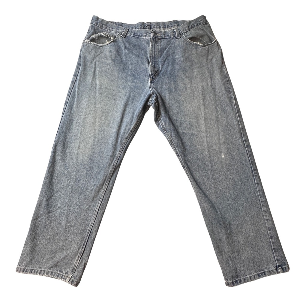 Wrangler Jeans Mens 40x30 Blue Relaxed Fit 97601VR Straight Leg Workwear Denim
